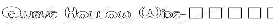 Qurve Hollow Wide字体转换